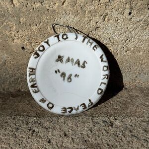 Vintage Porcelain 1996 Christmas Ornament‎